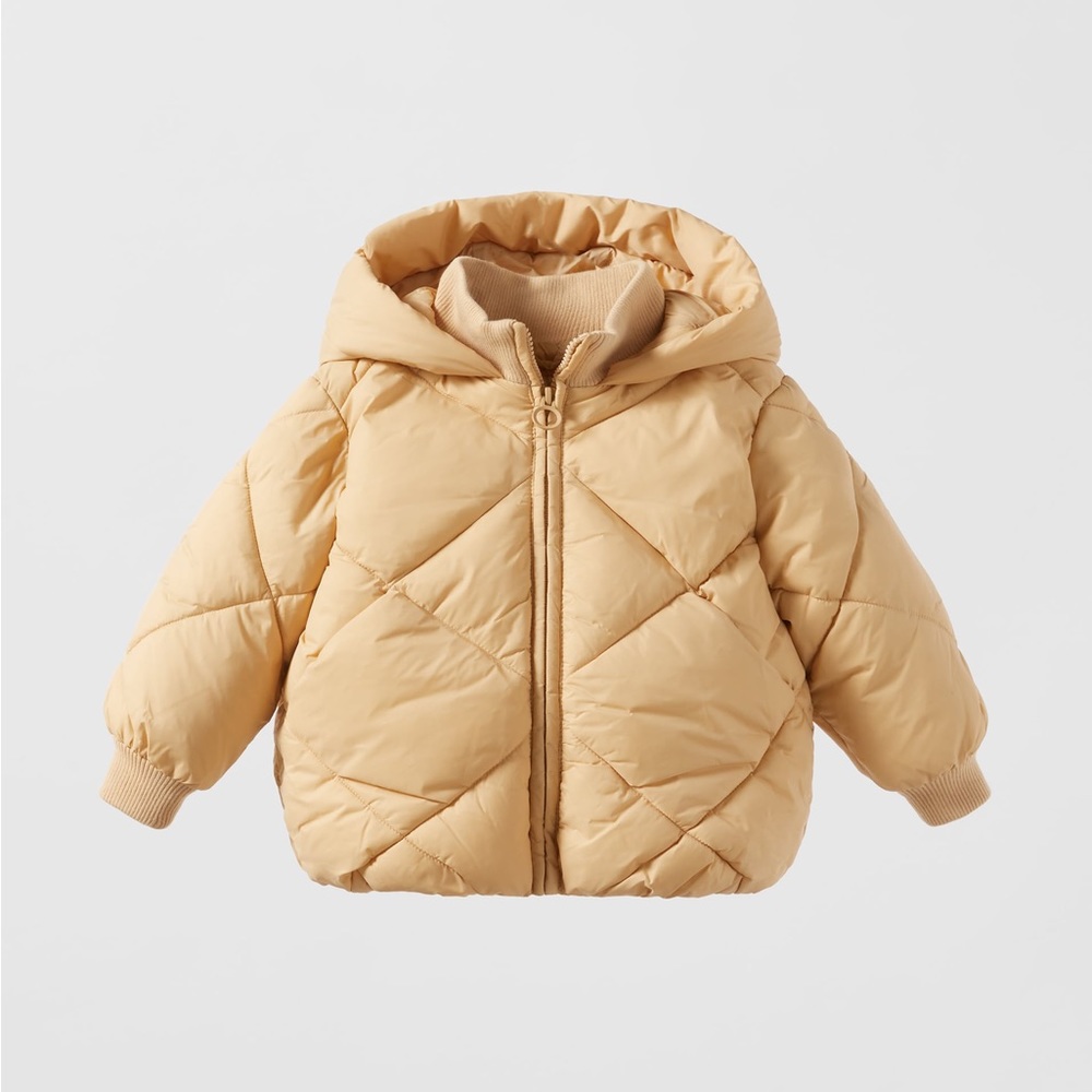 New! Zara Kids Toddler Baby Quilted Sorona Coat Jacket 18-24